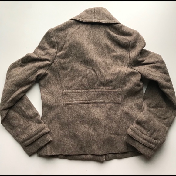 🎉HP 🌟 Abercrombie & Fitch Brown Pea Coat - Picture 4 of 5